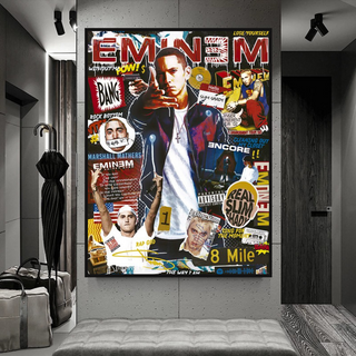 Eminem Singer Canvas Wall Art-Wall Posters