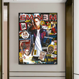Eminem Singer Canvas Wall Art-Wall Posters