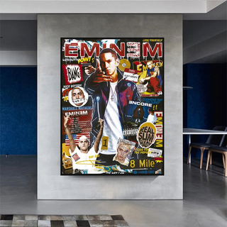 Eminem Singer Canvas Wall Art-Wall Posters