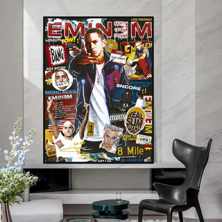 Eminem Singer Canvas Wall Art-Wall Posters