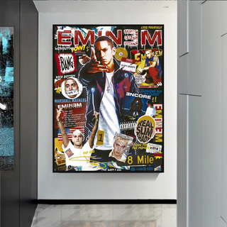 Eminem Singer Canvas Wall Art-Wall Posters