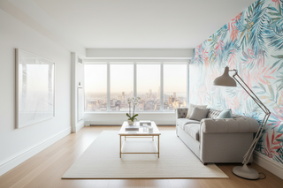 Exotic Watercolour Design Leaves Wallpaper Mural