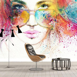 Fashion Model Wallpaper for Stunning Murals-Geometric Shapes Wallpaper