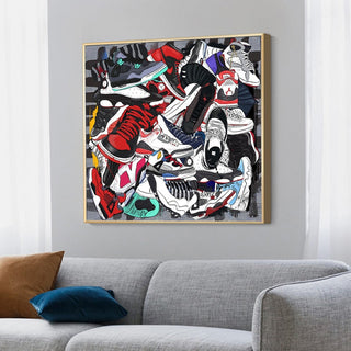 Fashion Sneaker Canvas Wall Art-Wall Posters