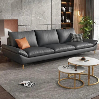 Faux Leather Designer Plaza Sofa Set-Sofa Set