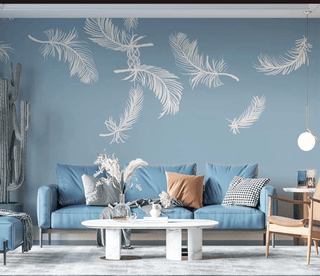 Feathers Wallpaper Murals: Transform Your Space Instantly-Flower & Leaf Wallpaper
