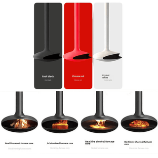 Firewood Saucer Hanging Wood 360 Degree Rotatable Fireplace-Fireplaces