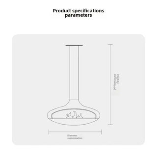 Firewood Saucer Hanging Wood 360 Degree Rotatable Fireplace-Fireplaces