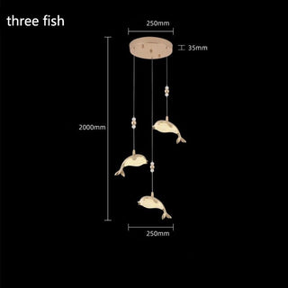 Fish Pendant Chandelier Lighting-Chandeliers