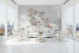 Tapetenwandbilder mit Flamingo-Thema
