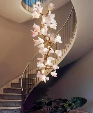 Floral Bunch Staircase Chandelier Lighting-Staircase Chandeliers