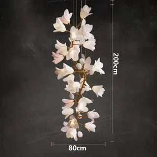 Floral Bunch Staircase Chandelier Lighting-Staircase Chandeliers