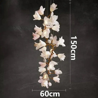 Floral Bunch Staircase Chandelier Lighting-Staircase Chandeliers