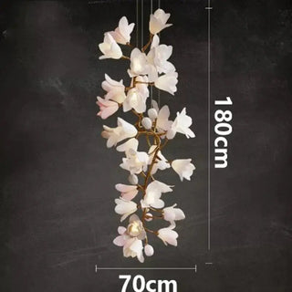 Floral Bunch Staircase Chandelier Lighting-Staircase Chandeliers