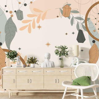 Floral Magic Wallpaper Mural: Transform Your Space-Flower & Leaf Wallpaper