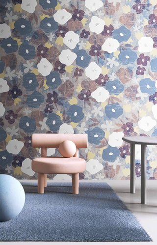 Floral Union Wallpaper Mural-Flower & Leaf Wallpaper