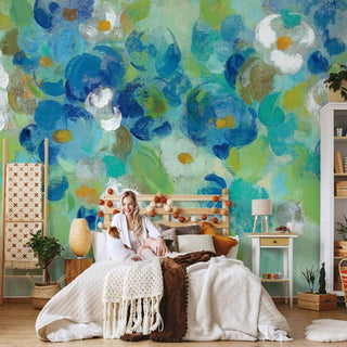 Flower Theme Wallpaper Mural: Stunning and Vibrant Designs-Flower & Leaf Wallpaper