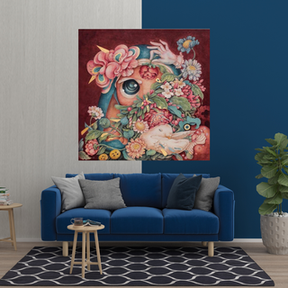 Flowery Canvas Wall Art-Wall Posters