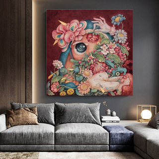 Flowery Canvas Wall Art-Wall Posters