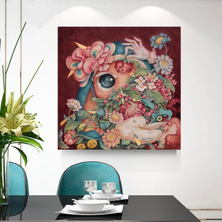 Flowery Canvas Wall Art-Wall Posters