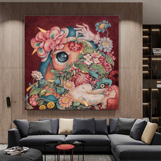 Flowery Canvas Wall Art-Wall Posters