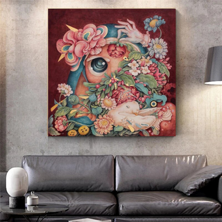 Flowery Canvas Wall Art-Wall Posters