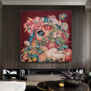 Flowery Canvas Wall Art-Wall Posters