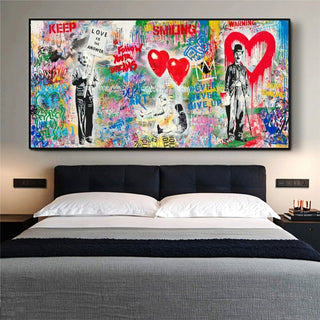 Follow Your Dreams with Banksy Art Canvas-Wall Posters