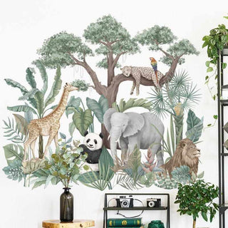 Forest Animal Large Tree Wall Stickers Decal-Wallpapers Murals