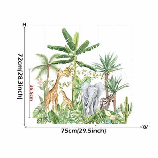 Forest Animal Large Tree Wall Stickers Decal-Wallpapers Murals