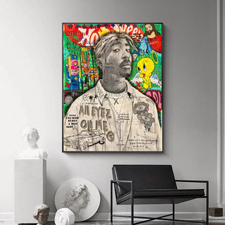 Freddie Mecury Singer Hip Hop Canvas Wall Art-Freddie Mecury Wall Art