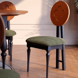 Sedie da Pranzo Classiche Vancleef Francesi – Eleganza in Legno Massello di Quercia