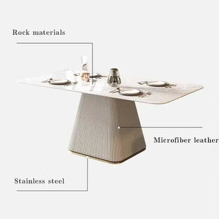 French Cream Gloss Dining Table Set – Sophisticated Elegance-Dining Tables