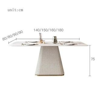 French Cream Gloss Dining Table Set – Sophisticated Elegance-Dining Tables