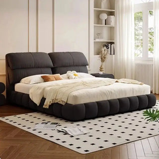 French High Back Puff Bed Frame Set-Bed Frame