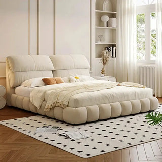 French High Back Puff Bed Frame Set-Bed Frame