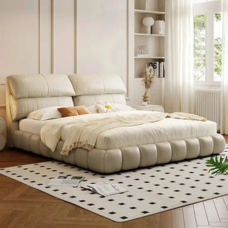 French High Back Puff Bed Frame Set-Bed Frame