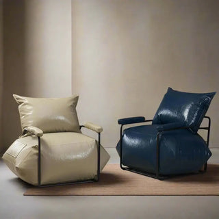 Funda Single Leather Sofa Chair Set