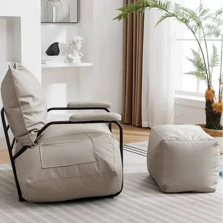 Funda Single Leather Sofa Chair Set-Sofa Chairs