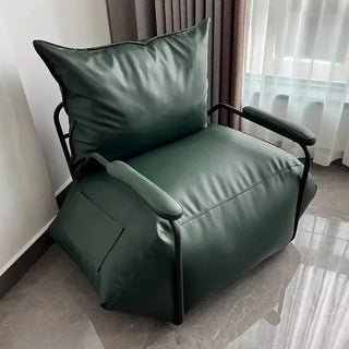 Funda Single Leather Sofa Chair Set-Sofa Chairs