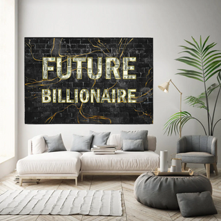 Future Billionaire Canvas Wall Art-Wall Posters