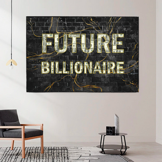 Future Billionaire Canvas Wall Art-Wall Posters