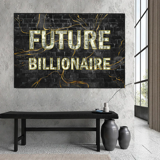 Future Billionaire Canvas Wall Art-Wall Posters