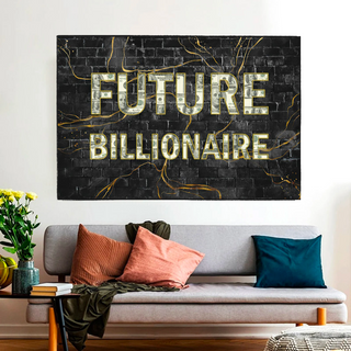 Future Billionaire Canvas Wall Art-Wall Posters