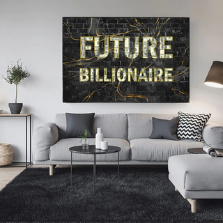Future Billionaire Canvas Wall Art-Wall Posters