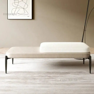 Genuine Leather Shoe Changing Bench – Premium Entryway Stool-Benches