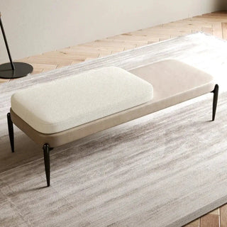 Genuine Leather Shoe Changing Bench – Premium Entryway Stool-Benches