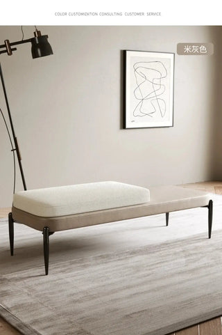 Genuine Leather Shoe Changing Bench – Premium Entryway Stool-Benches