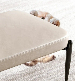 Genuine Leather Shoe Changing Bench – Premium Entryway Stool-Benches