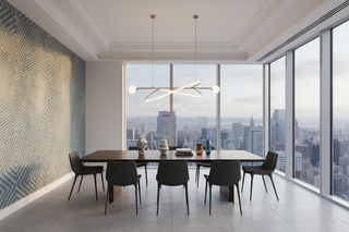 Geometric Blue Lines Wallpaper Mural